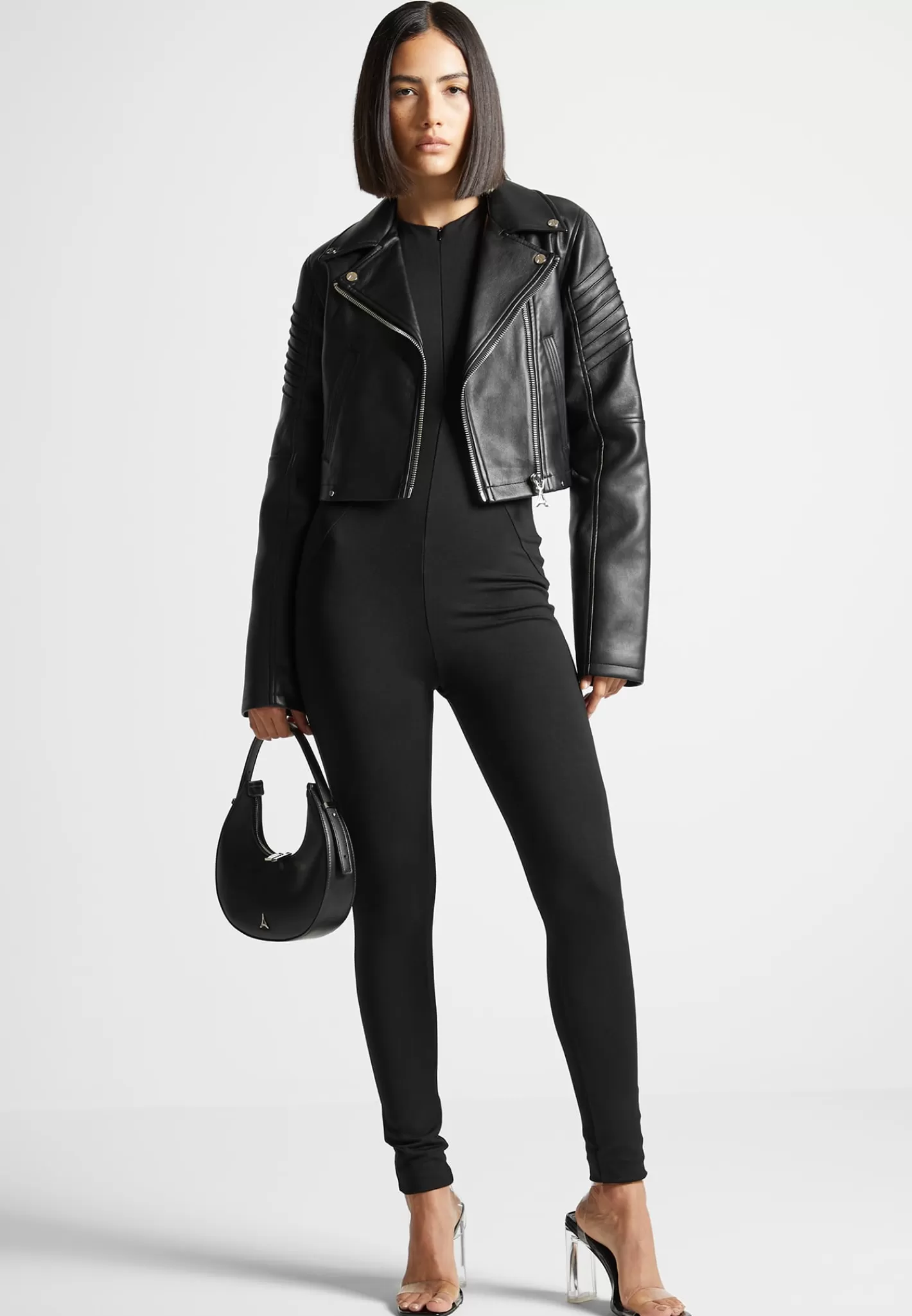 Vegan Leather Biker Jacket - -Manière De Voir Store