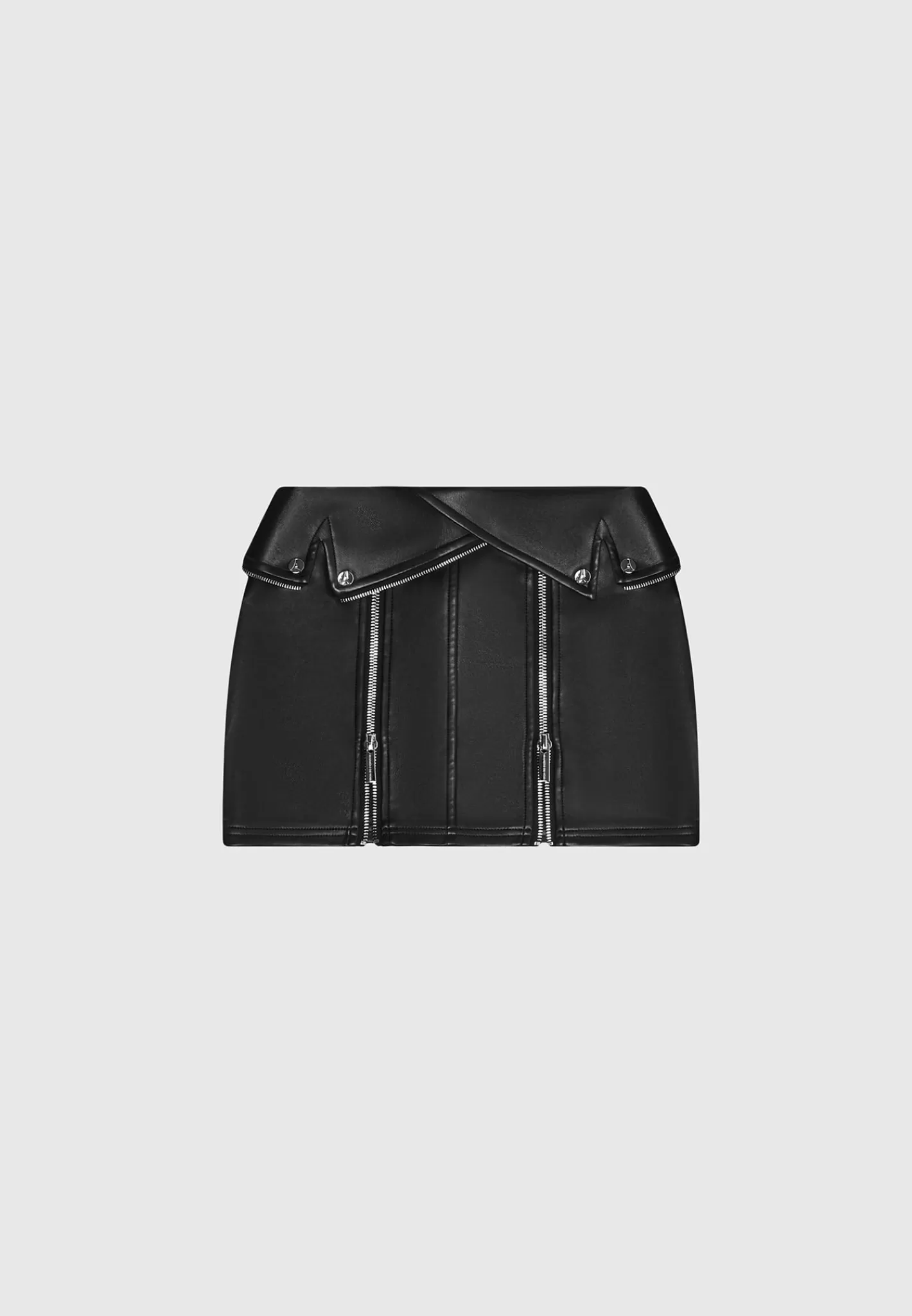 Vegan Leather Biker Mini Skirt - -Manière De Voir Sale