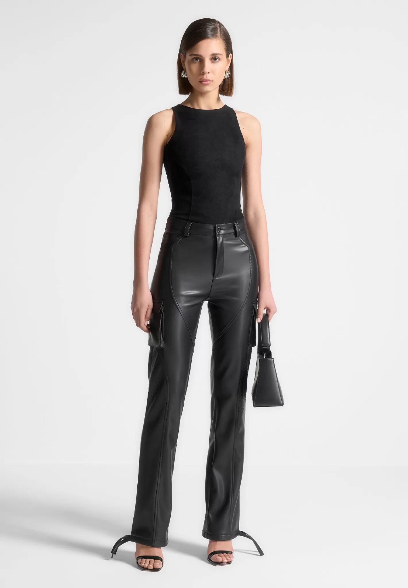Vegan Leather Biker Trousers - -Manière De Voir Best Sale
