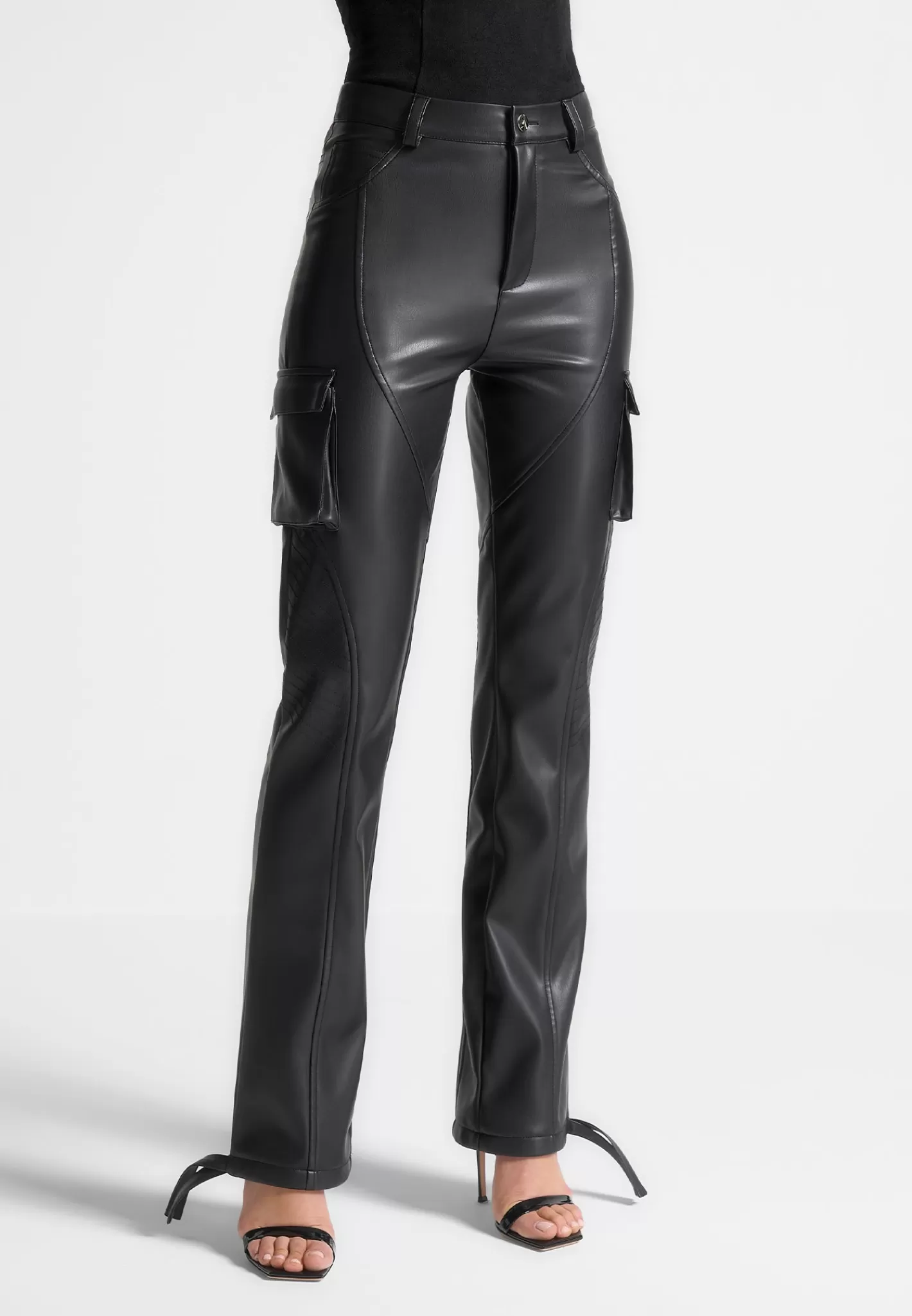 Vegan Leather Biker Trousers - -Manière De Voir Best Sale