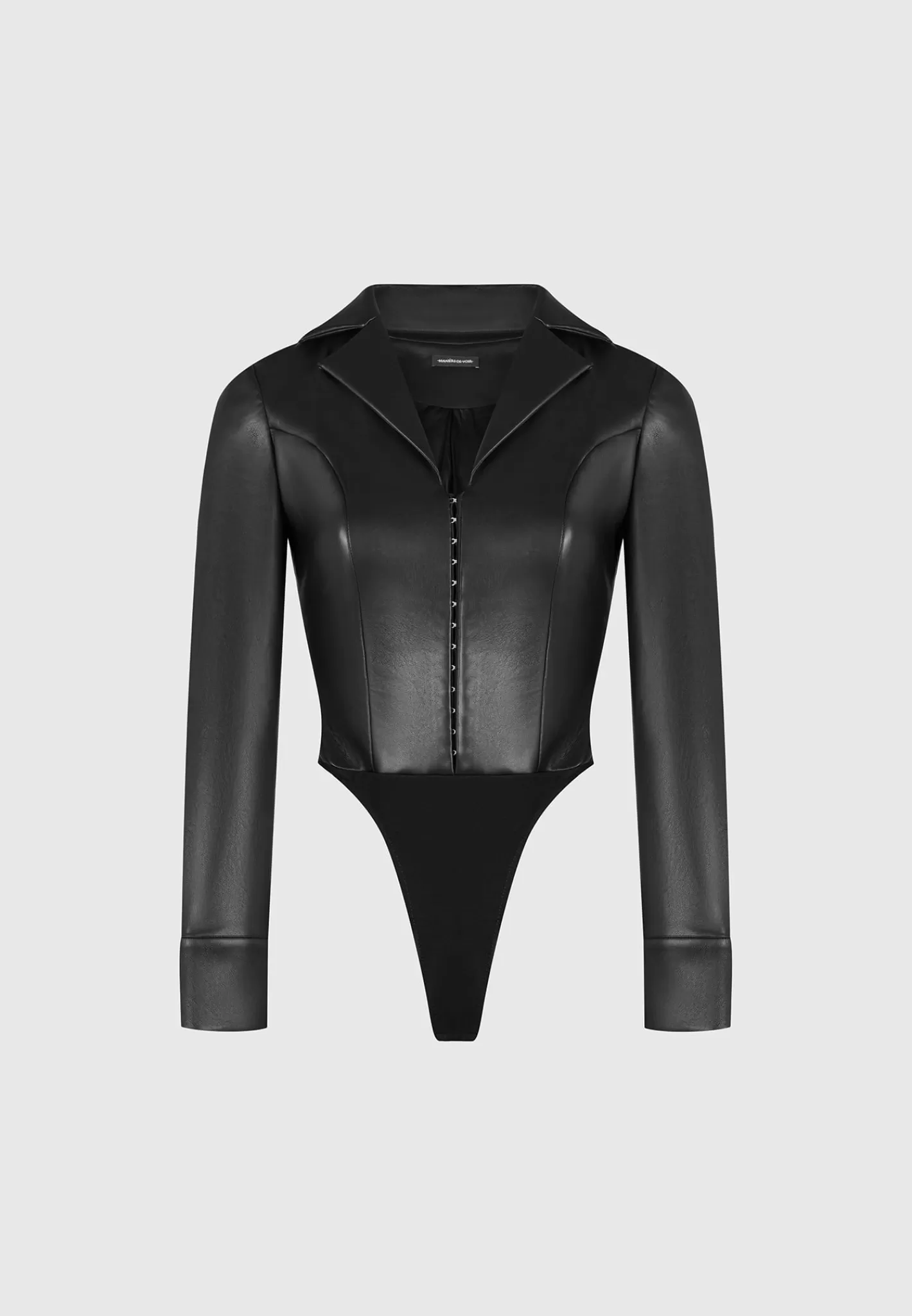 Vegan Leather Blazer Bodysuit - -Manière De Voir Flash Sale