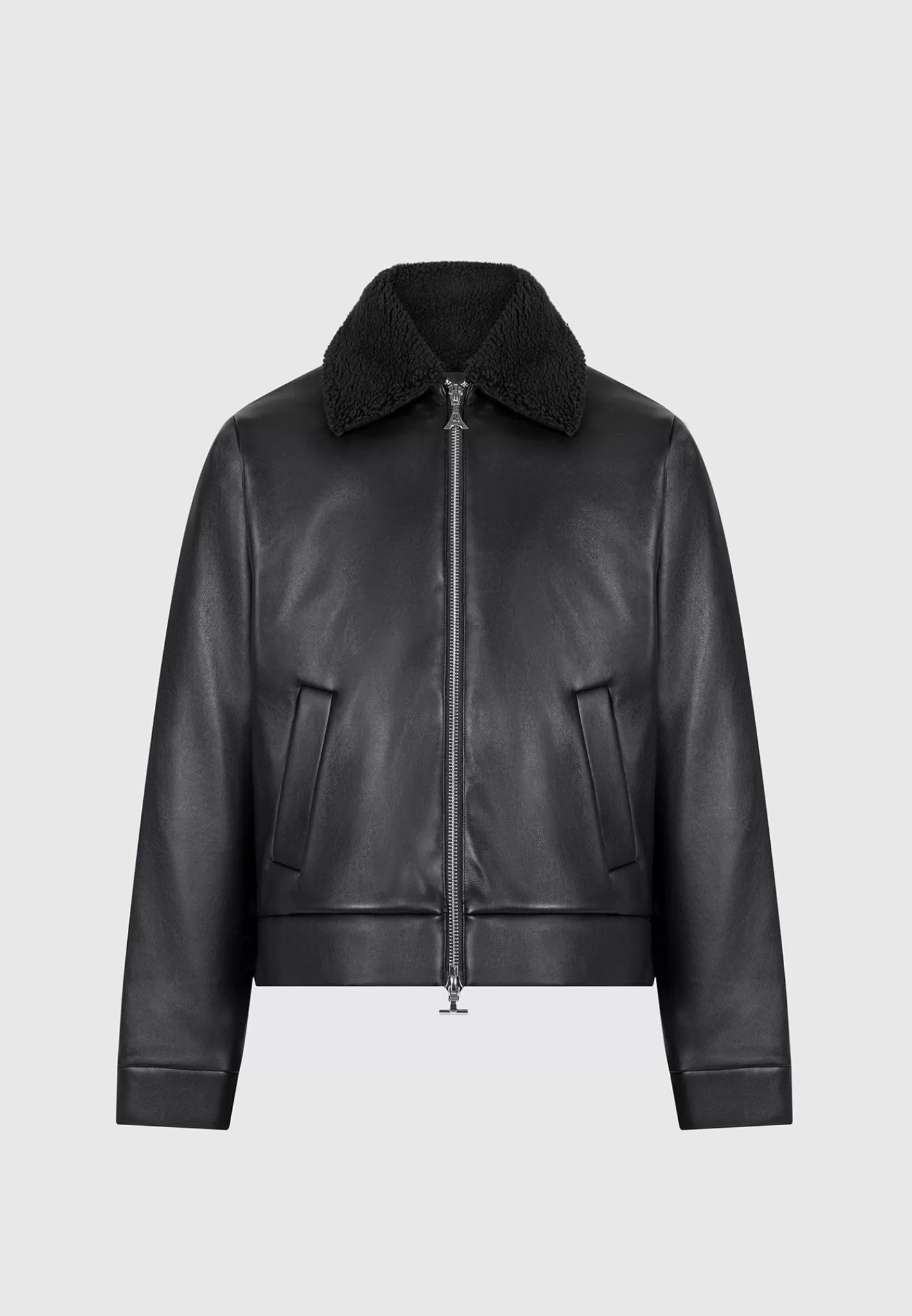 Vegan Leather Boxy Jacket - -Manière De Voir Cheap