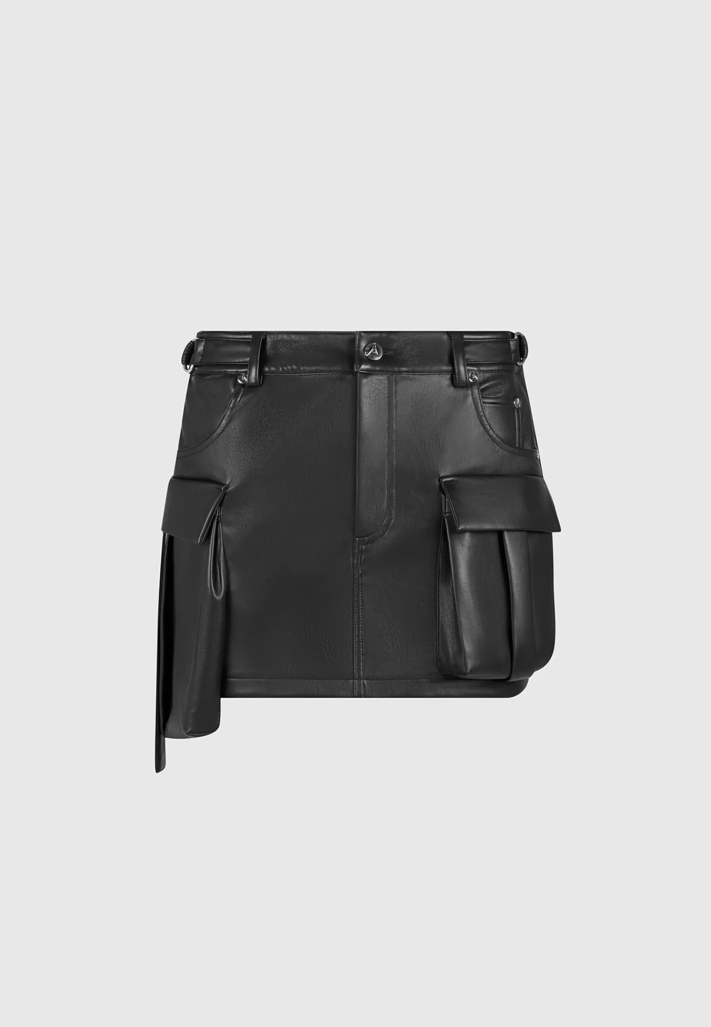 Vegan Leather Cargo Mini Skirt - -Manière De Voir Discount