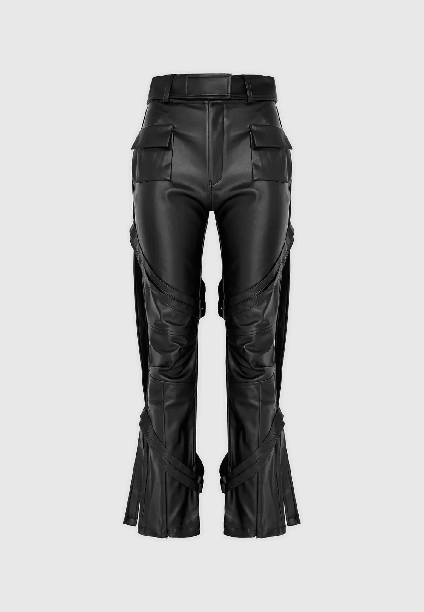 Vegan Leather Carpenter Cargo Trousers - -Manière De Voir New