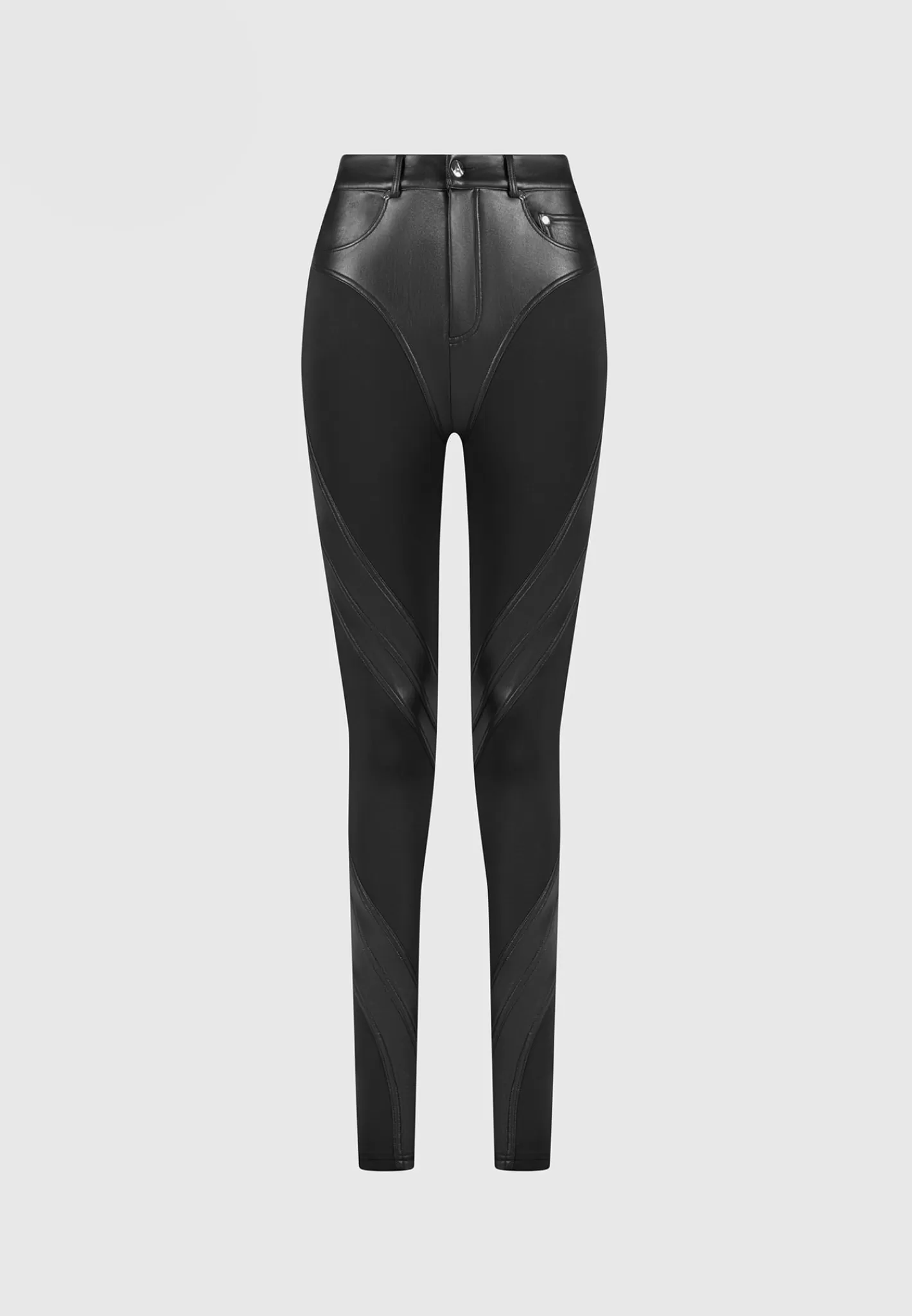 Vegan Leather Contour Leggings - -Manière De Voir Shop