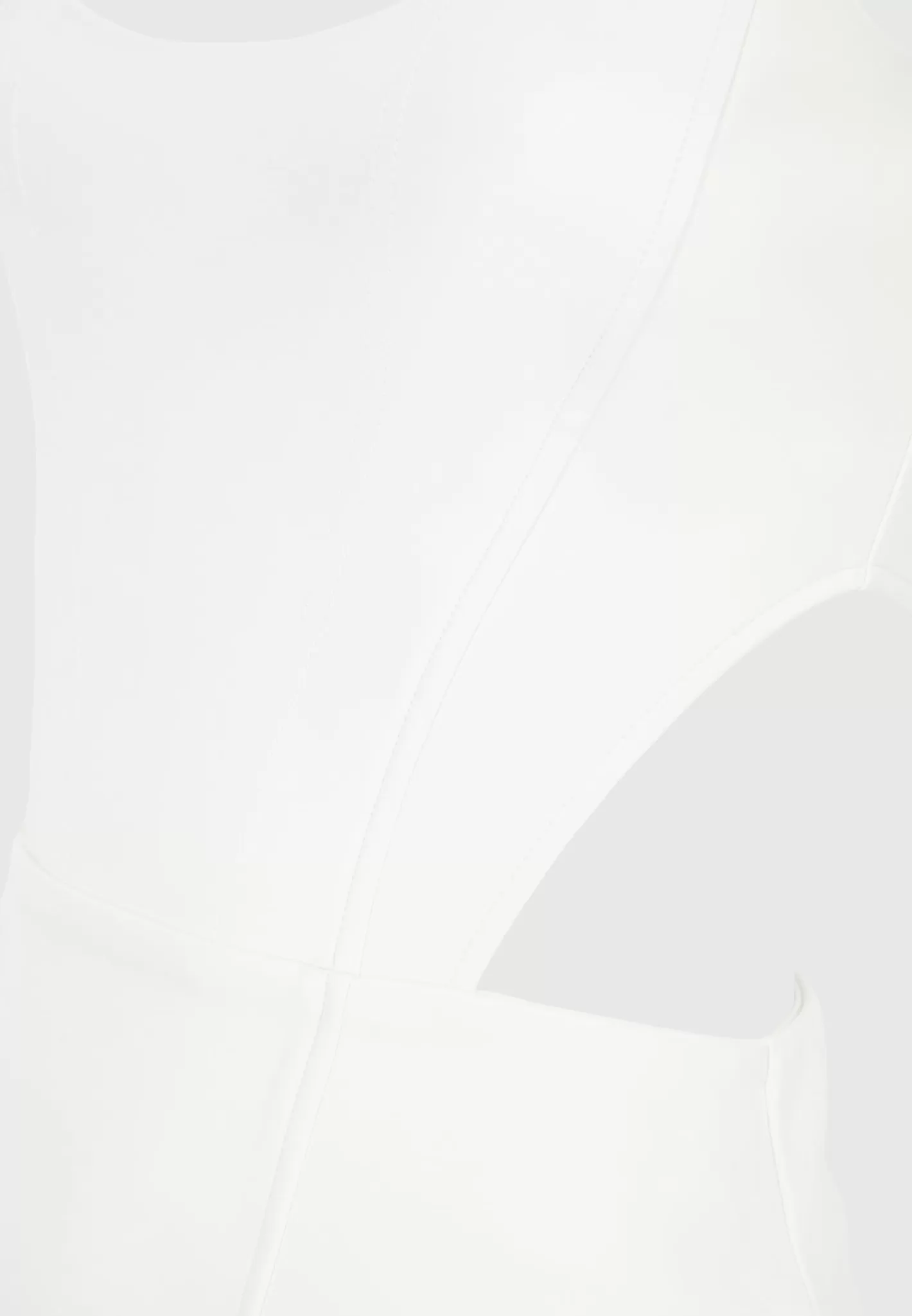 Vegan Leather Corset Mini Dress - Off White-Manière De Voir Clearance