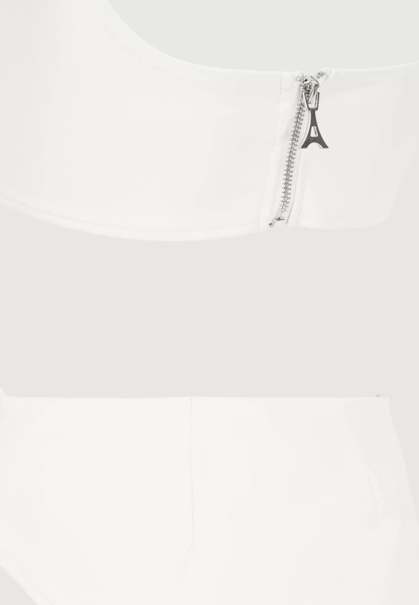 Vegan Leather Corset Mini Dress - Off White-Manière De Voir Clearance
