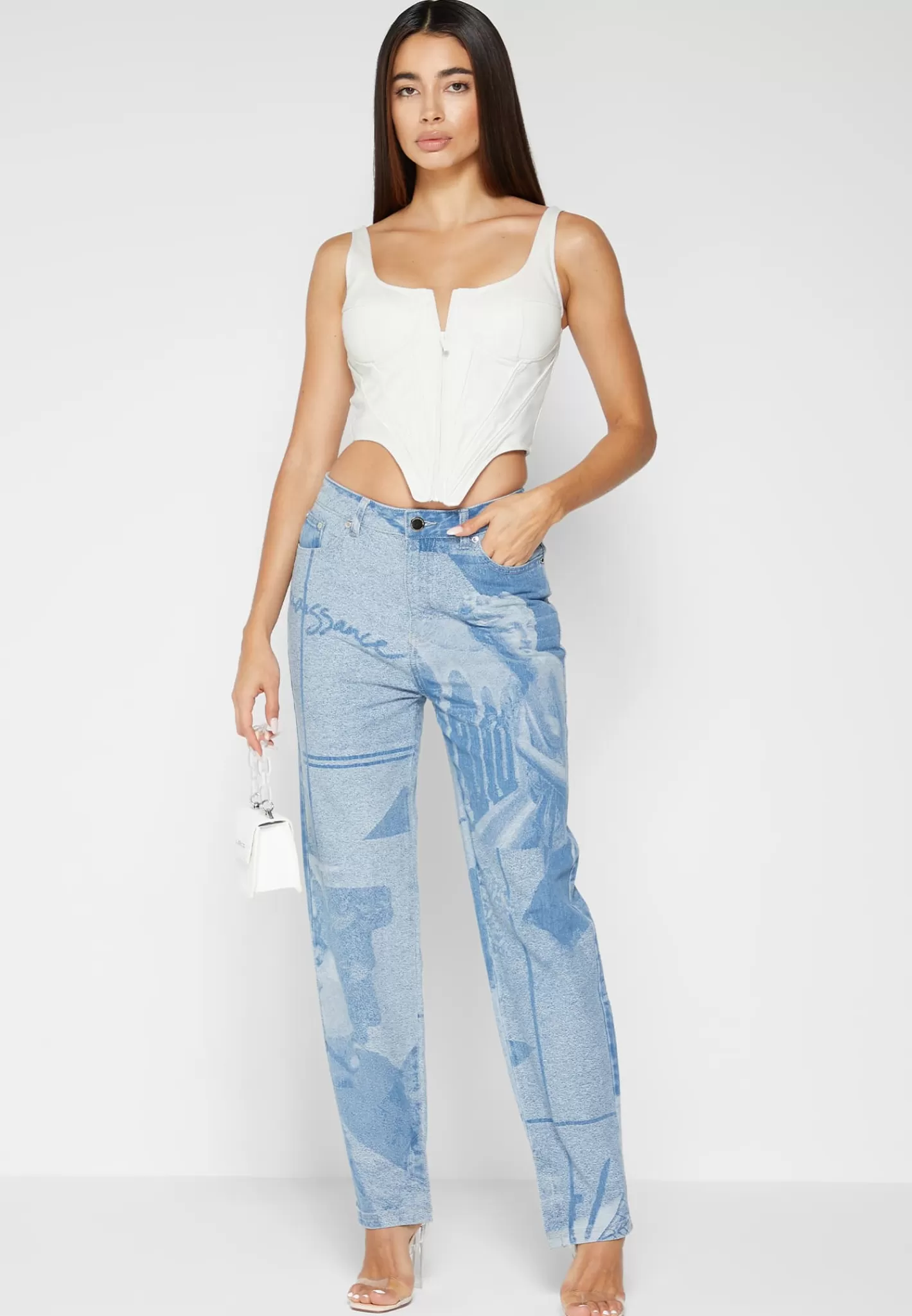 Vegan Leather Corset Top - -Manière De Voir Discount