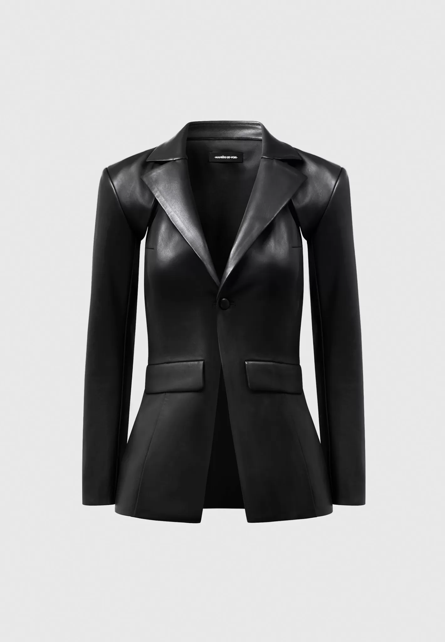 Vegan Leather Cut Out Blazer - -Manière De Voir Discount