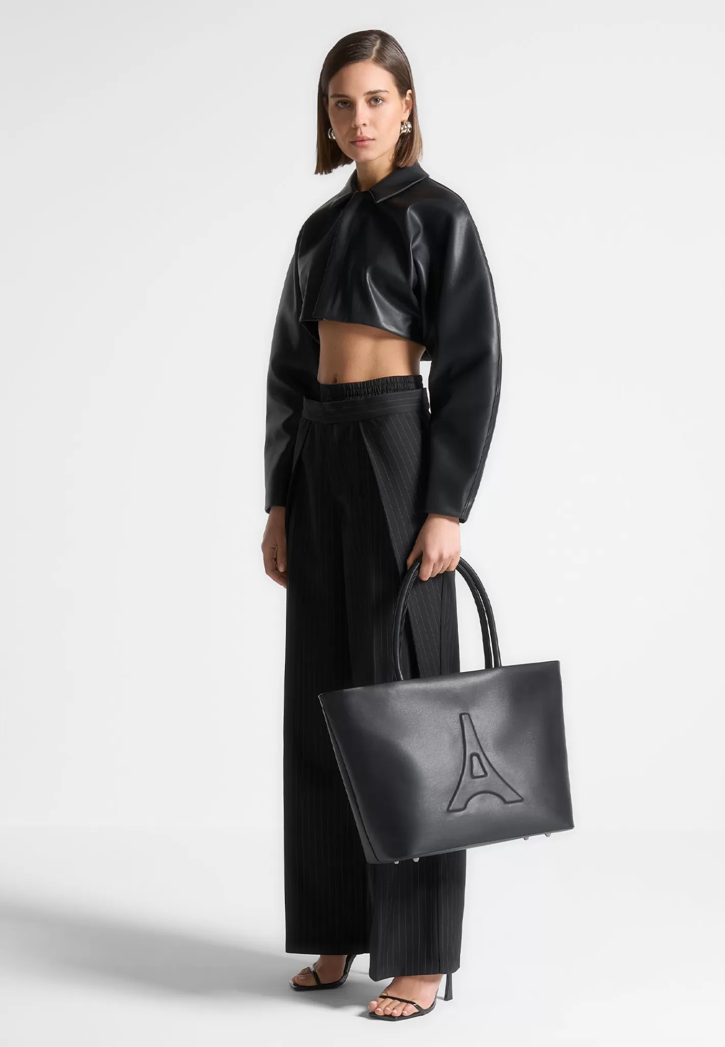 Vegan Leather Eiffel Tote Bag - -Manière De Voir Best
