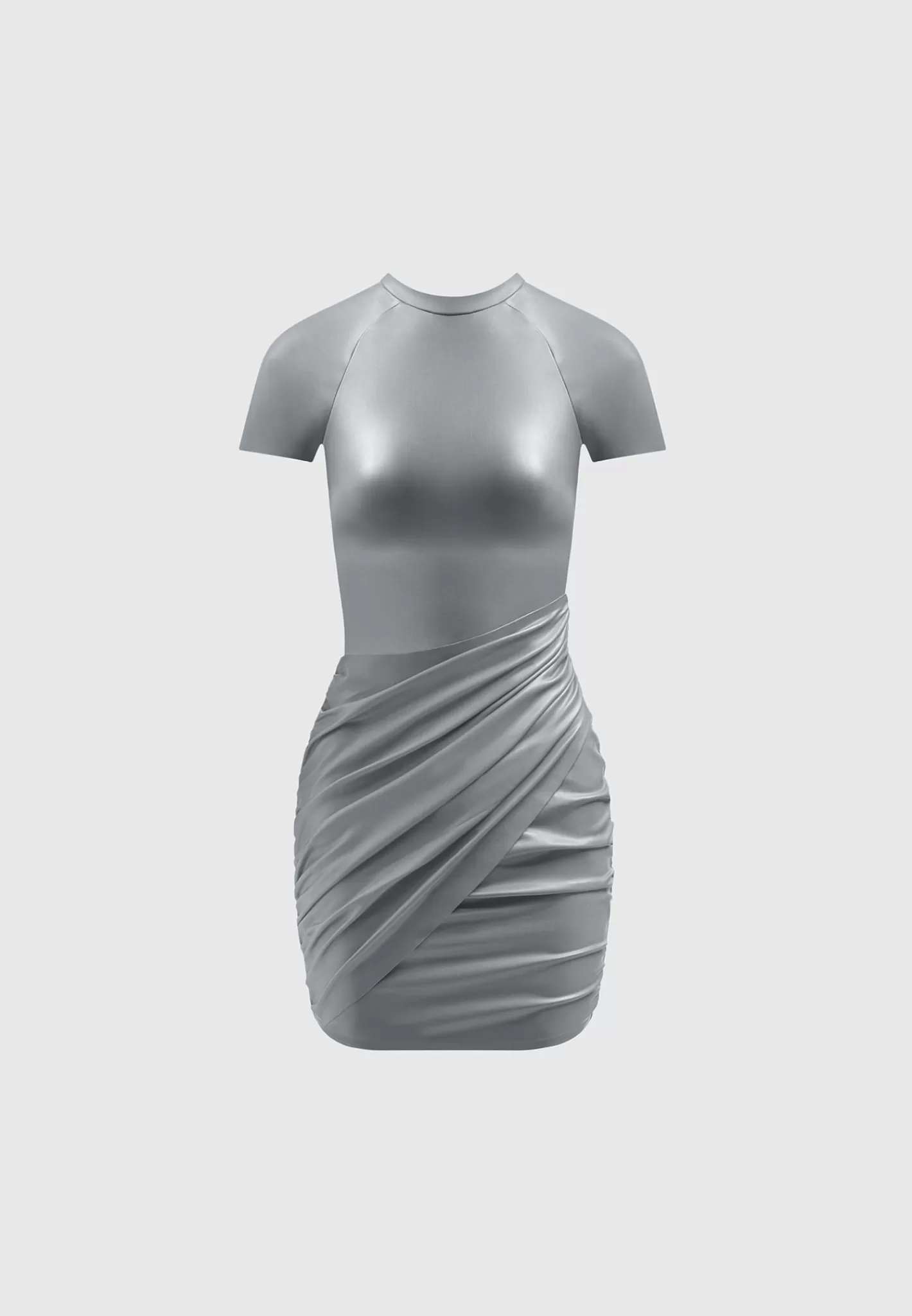 Vegan Leather Gathered Dress - -Manière De Voir Cheap