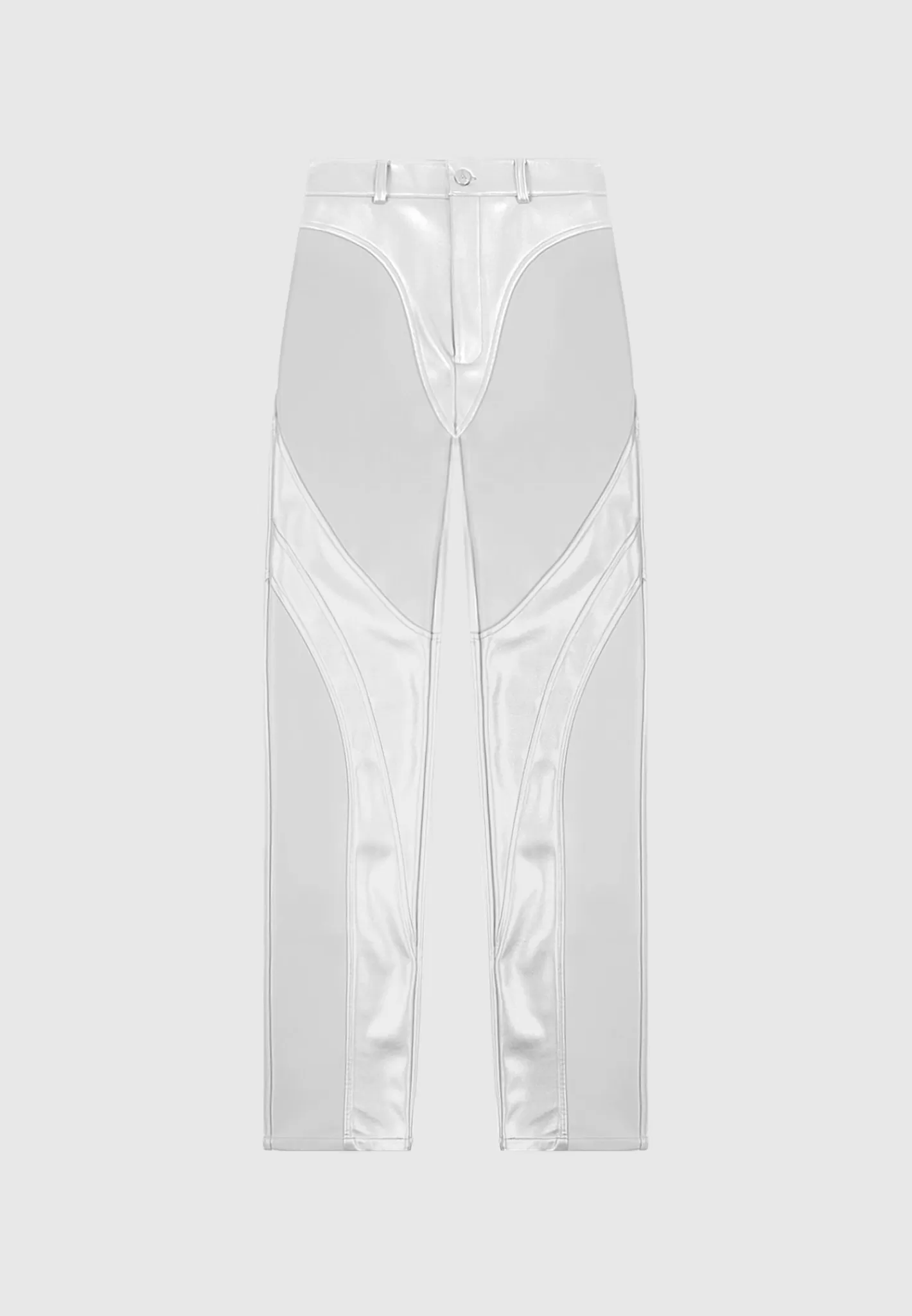Vegan Leather Metallic Trousers - -Manière De Voir Store