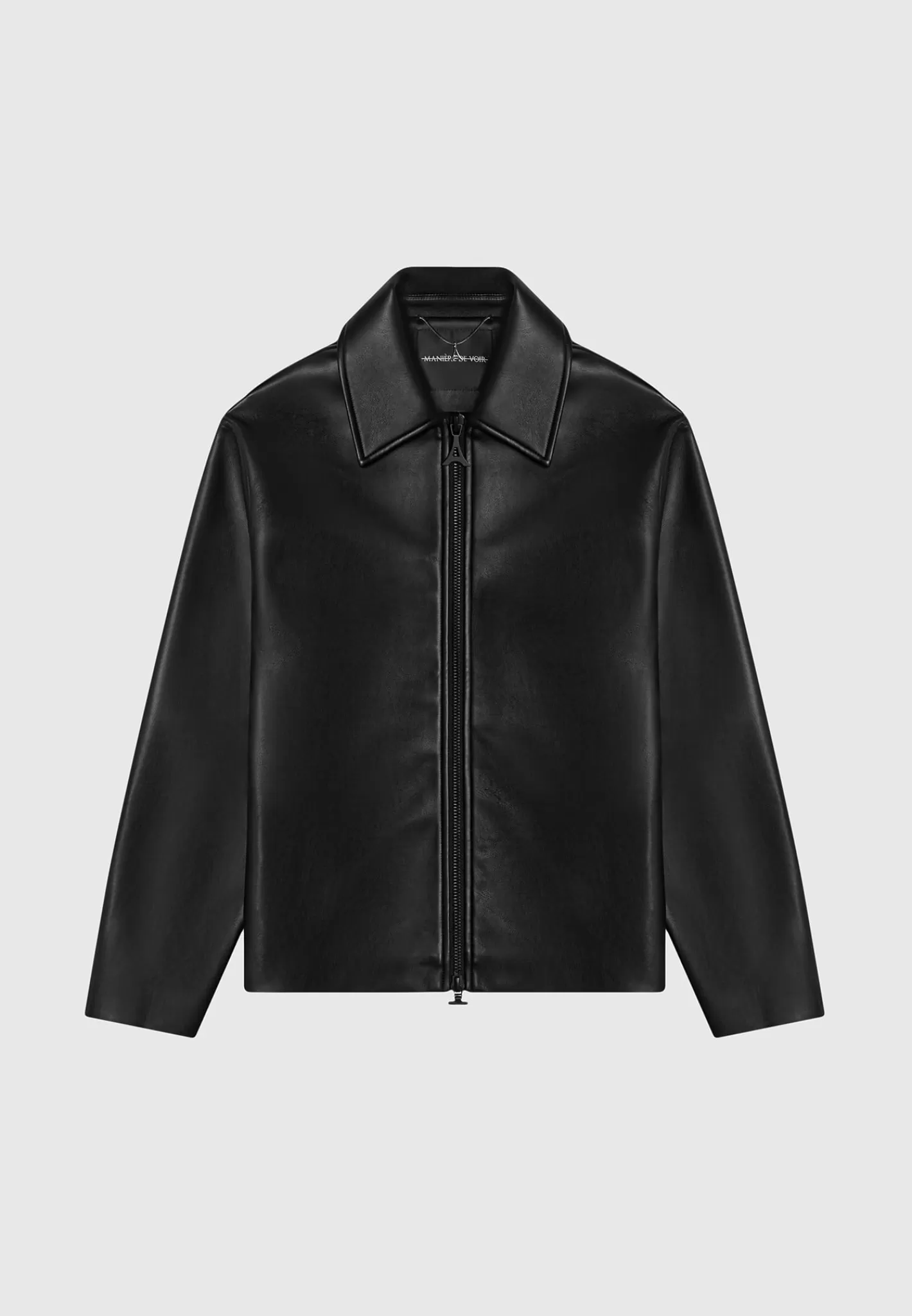 Vegan Leather Minimal Boxy Jacket - -Manière De Voir Outlet