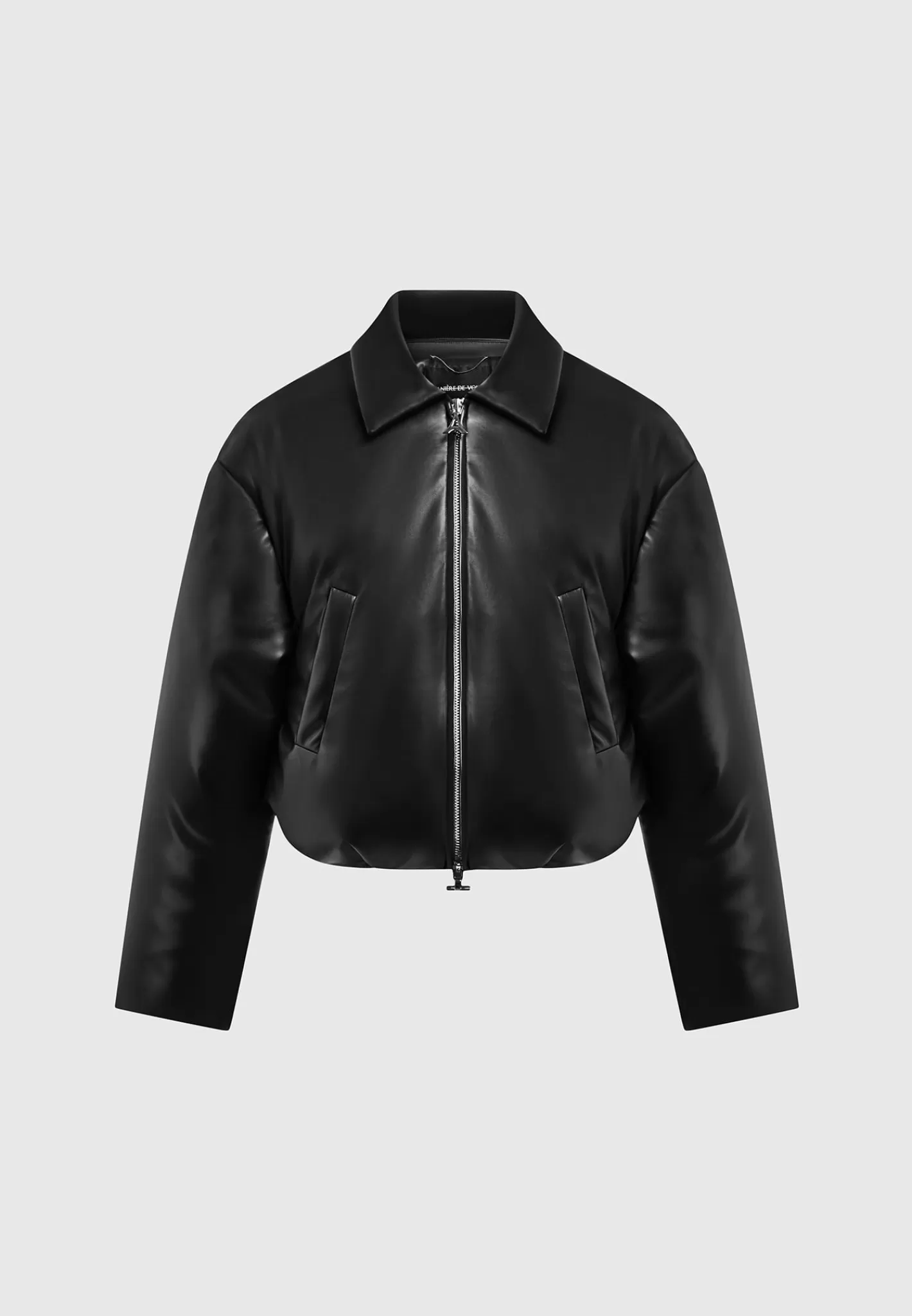 Vegan Leather Padded Bomber Jacket - -Manière De Voir Discount