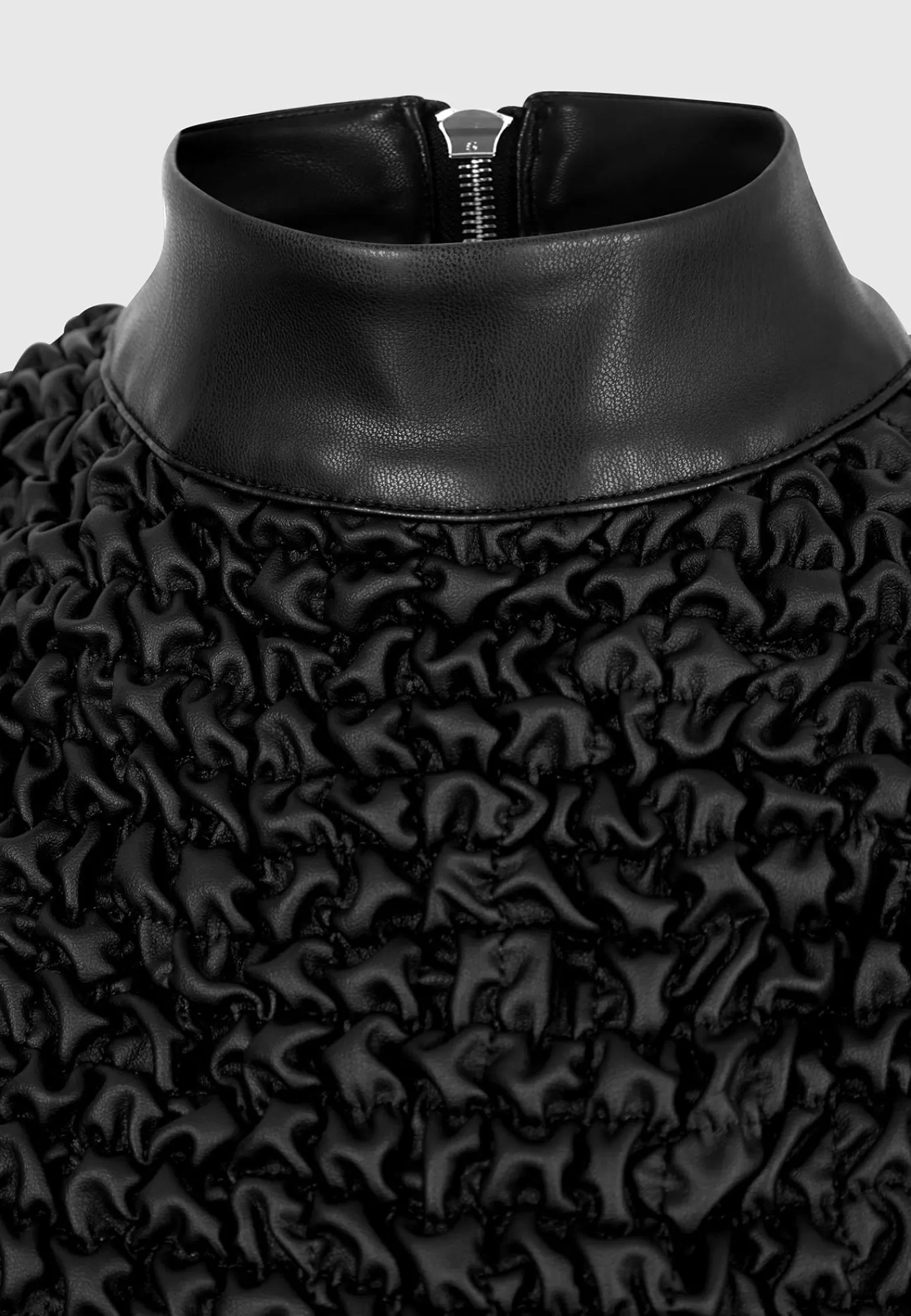 Vegan Leather Popcorn Texture Contour Dress - -Manière De Voir Store
