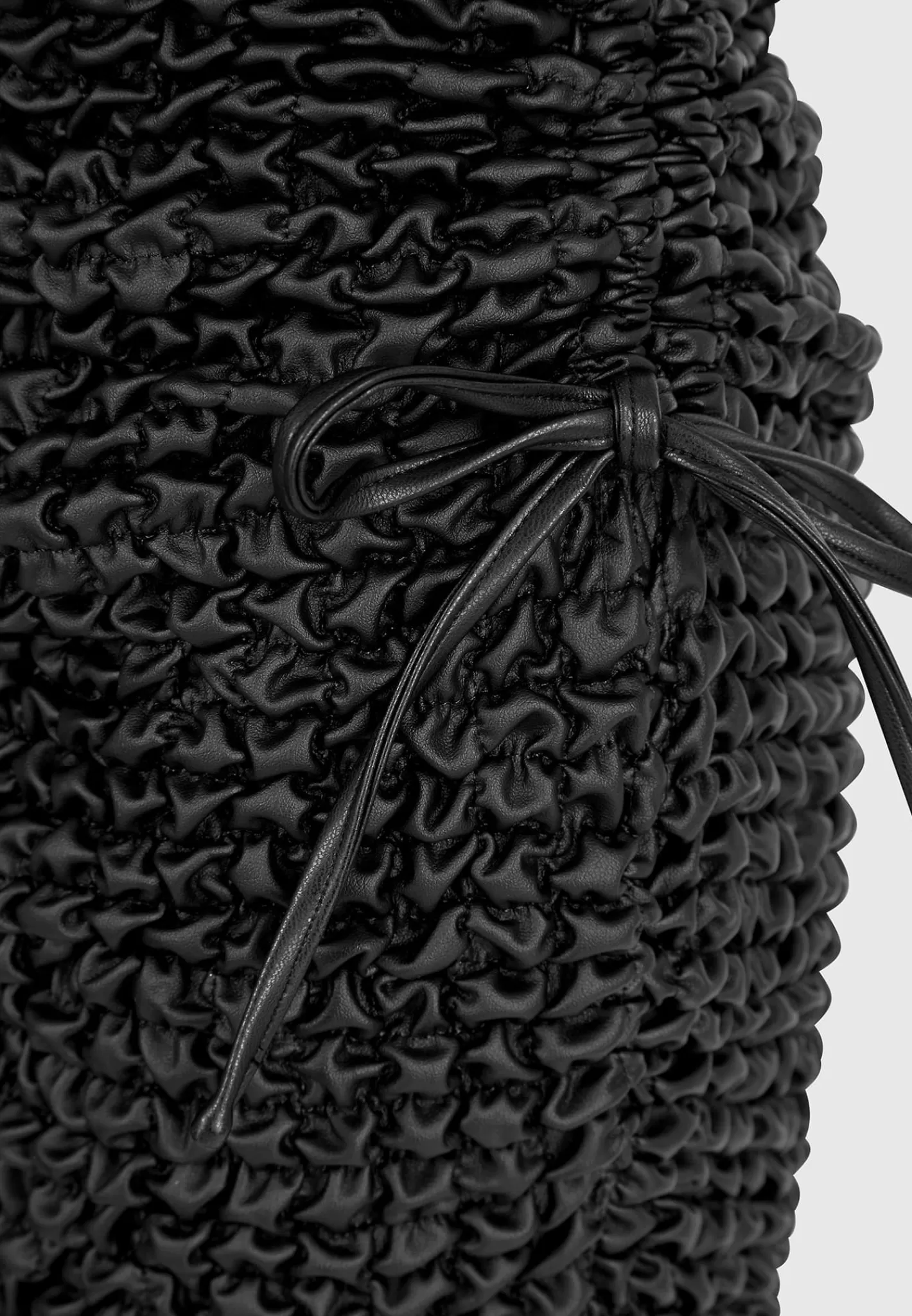 Vegan Leather Popcorn Texture Contour Dress - -Manière De Voir Store