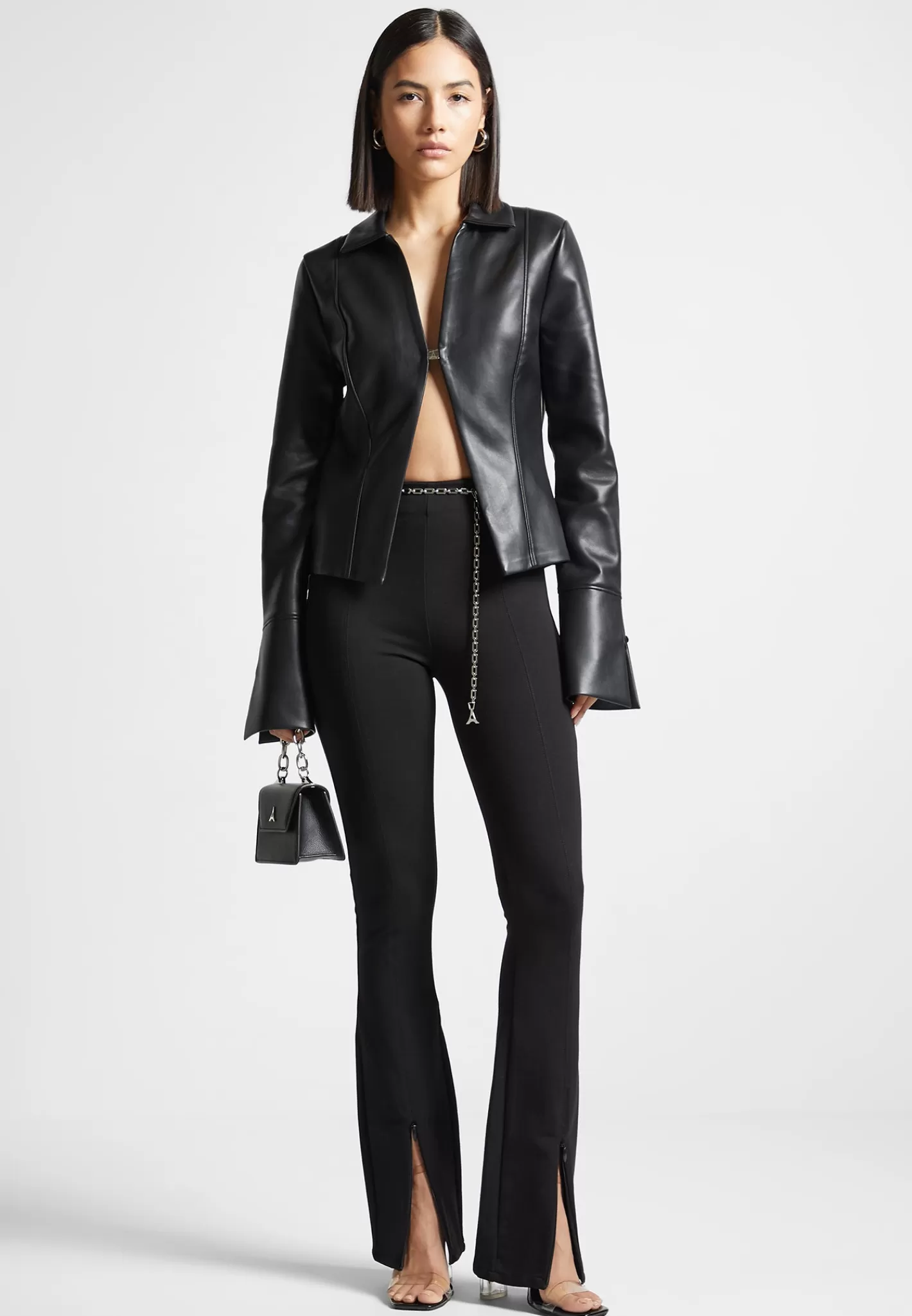 Vegan Leather Shirt with Clasp - -Manière De Voir Best Sale
