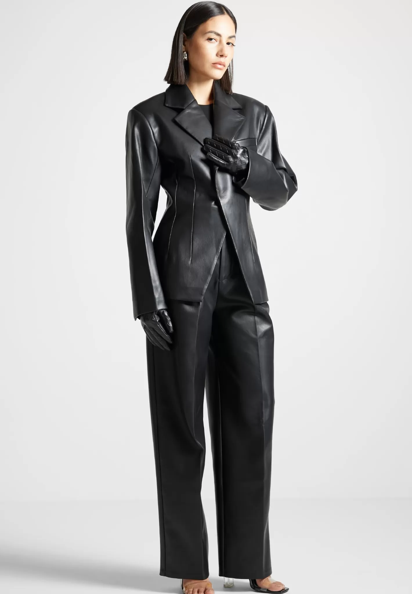 Vegan Leather Woven Gloves - -Manière De Voir Cheap