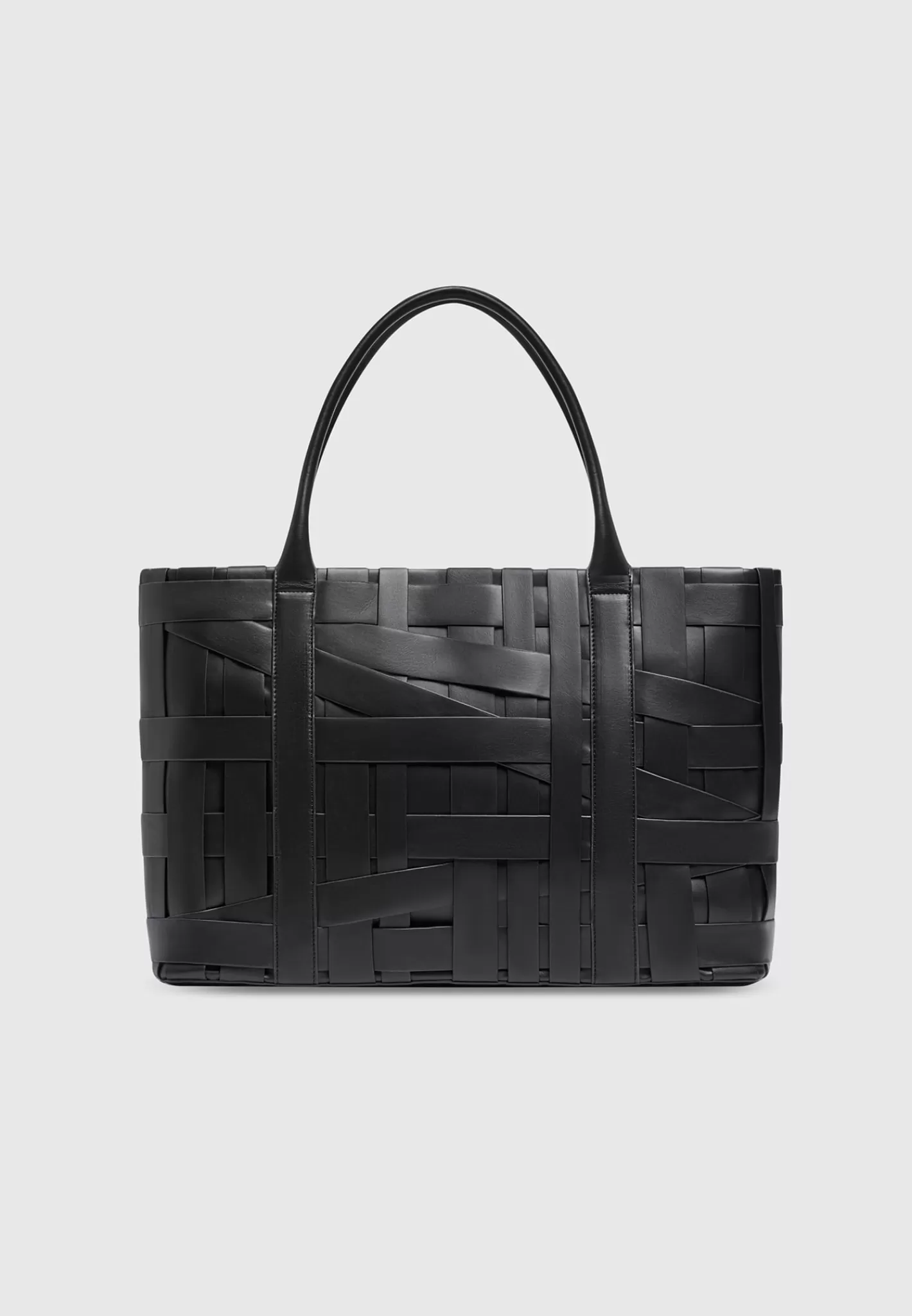 Vegan Leather Woven Tote Bag - -Manière De Voir Best Sale
