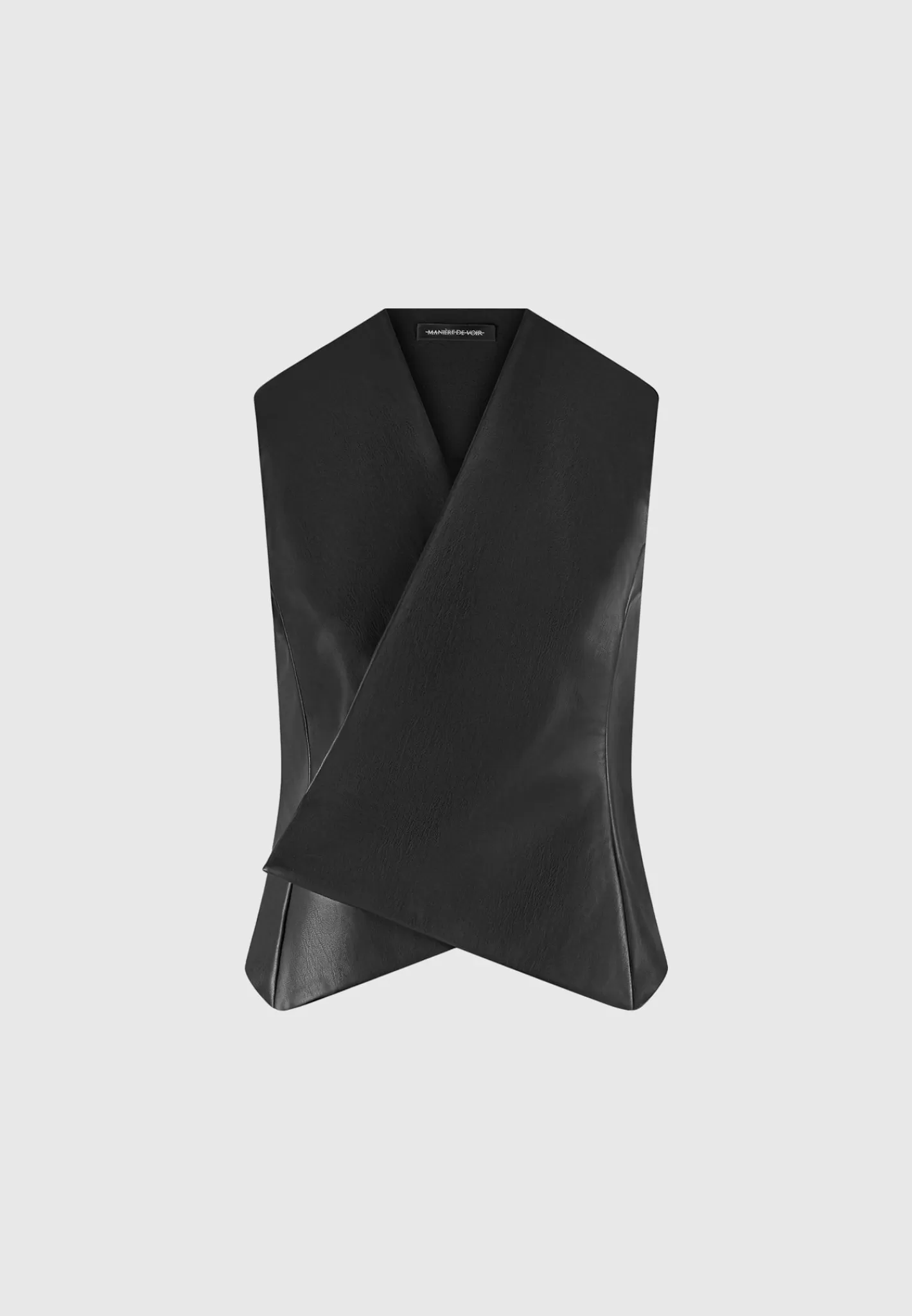 Vegan Leather Wrap Waistcoat - -Manière De Voir Online