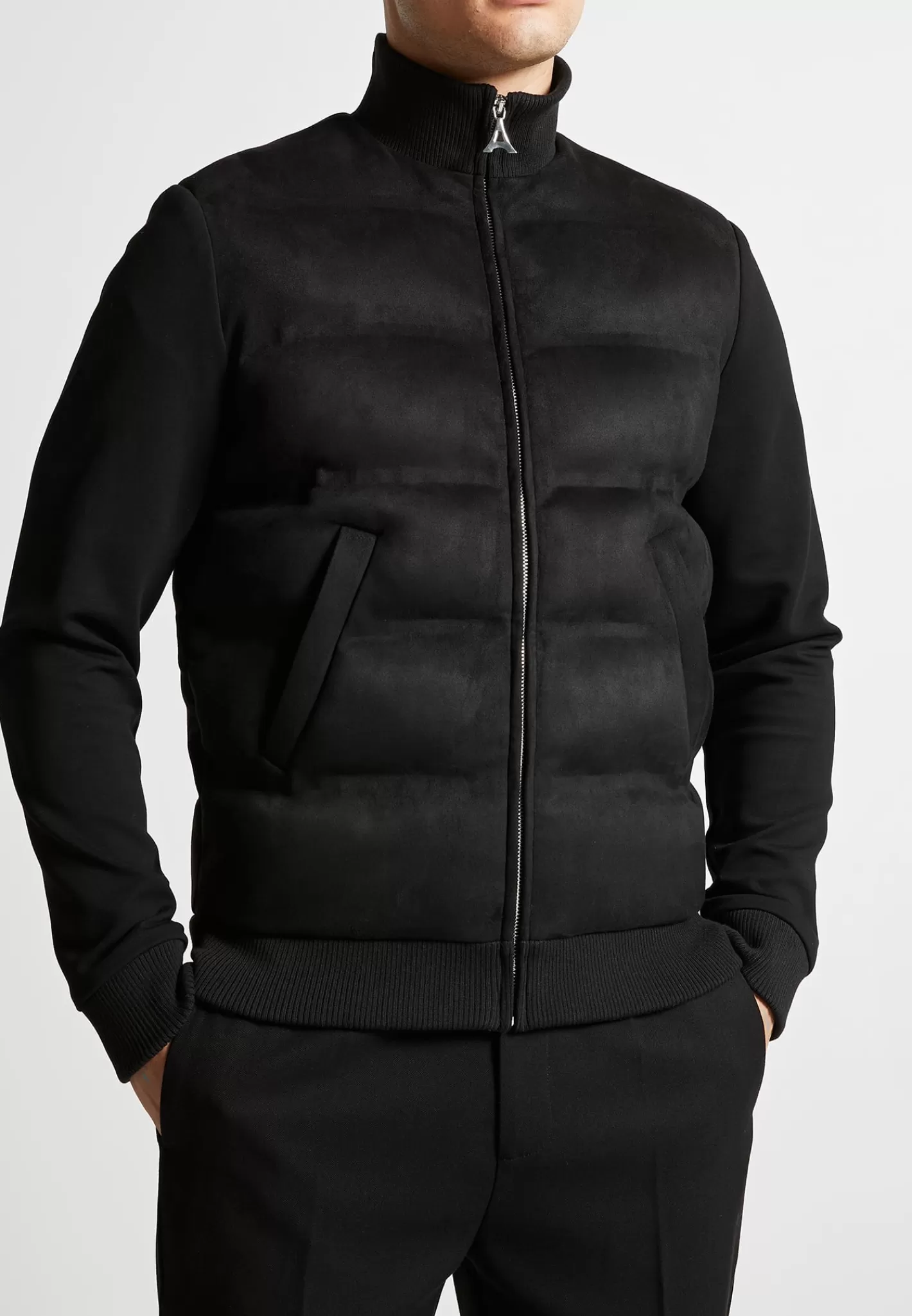 Vegan Suede & Jersey Heat Seal Jacket - -Manière De Voir Store