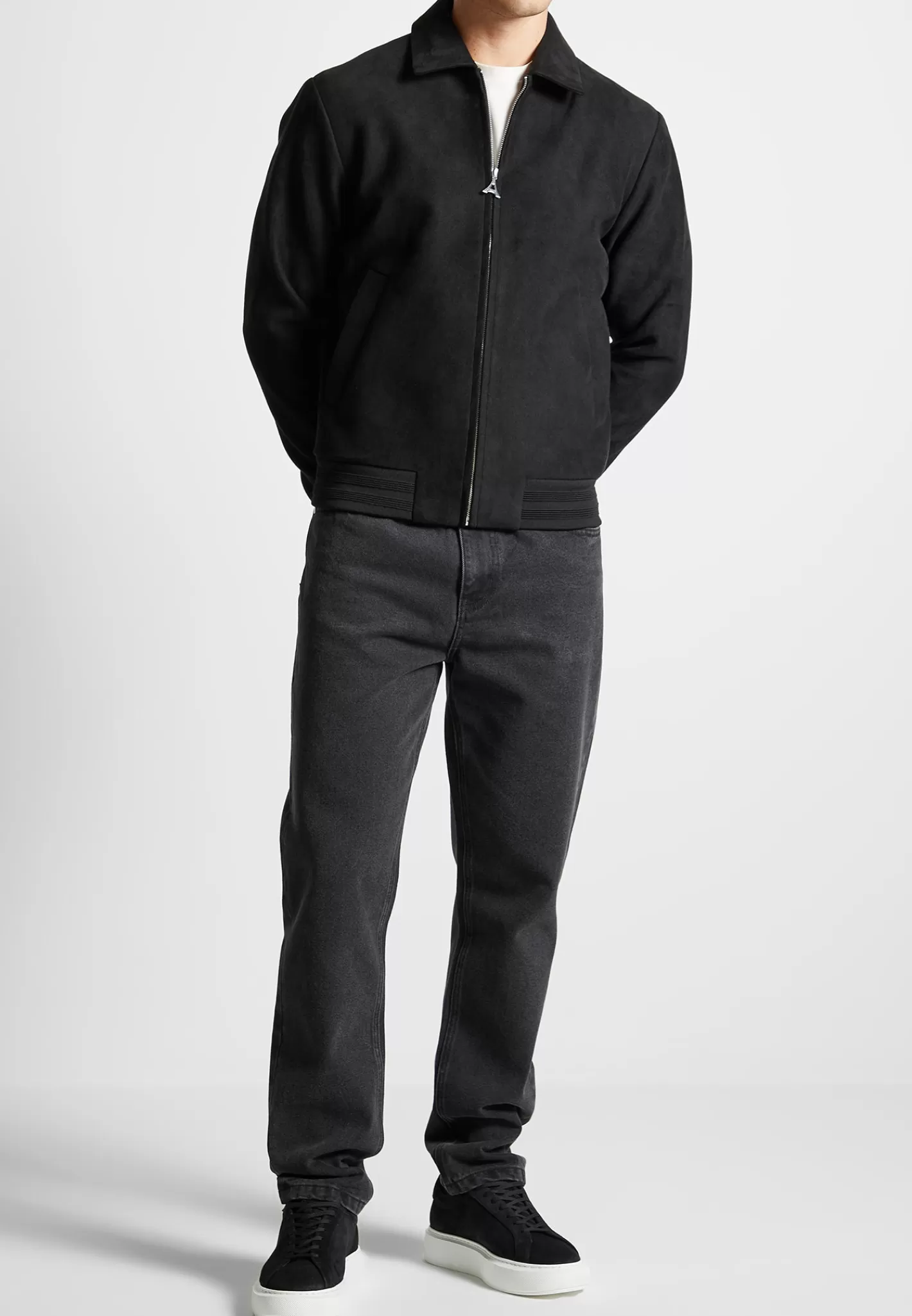 Vegan Suede Bomber Jacket - -Manière De Voir Best Sale
