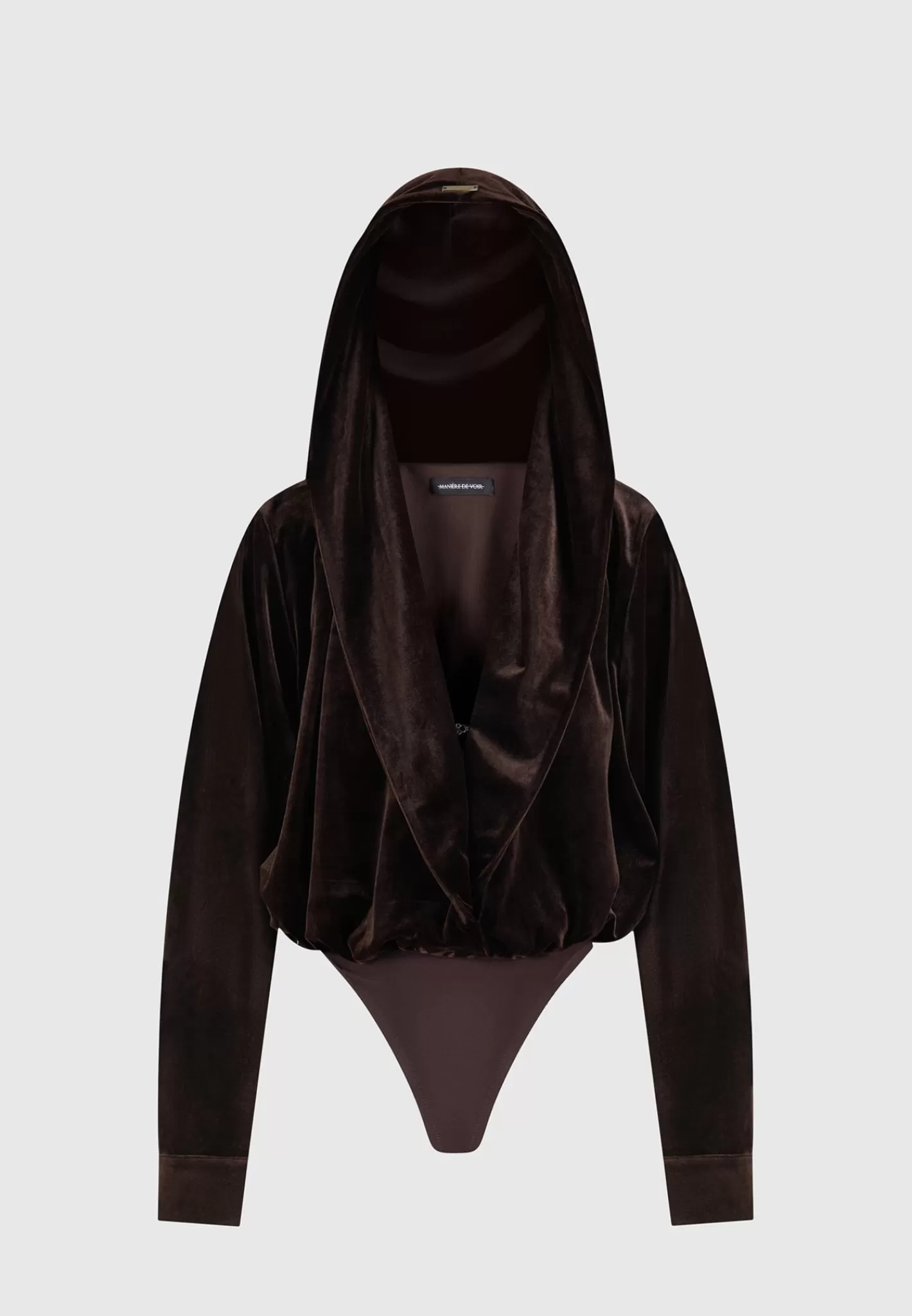 Velour Hooded Bodysuit - -Manière De Voir Hot