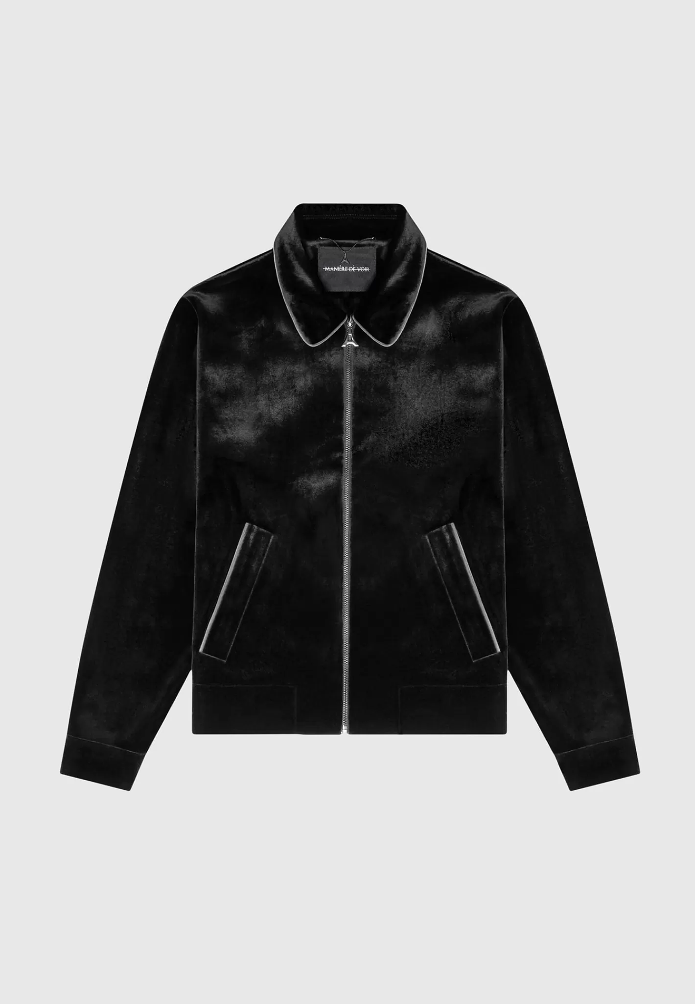 Velvet Jacket with Contrast Piping - -Manière De Voir Discount