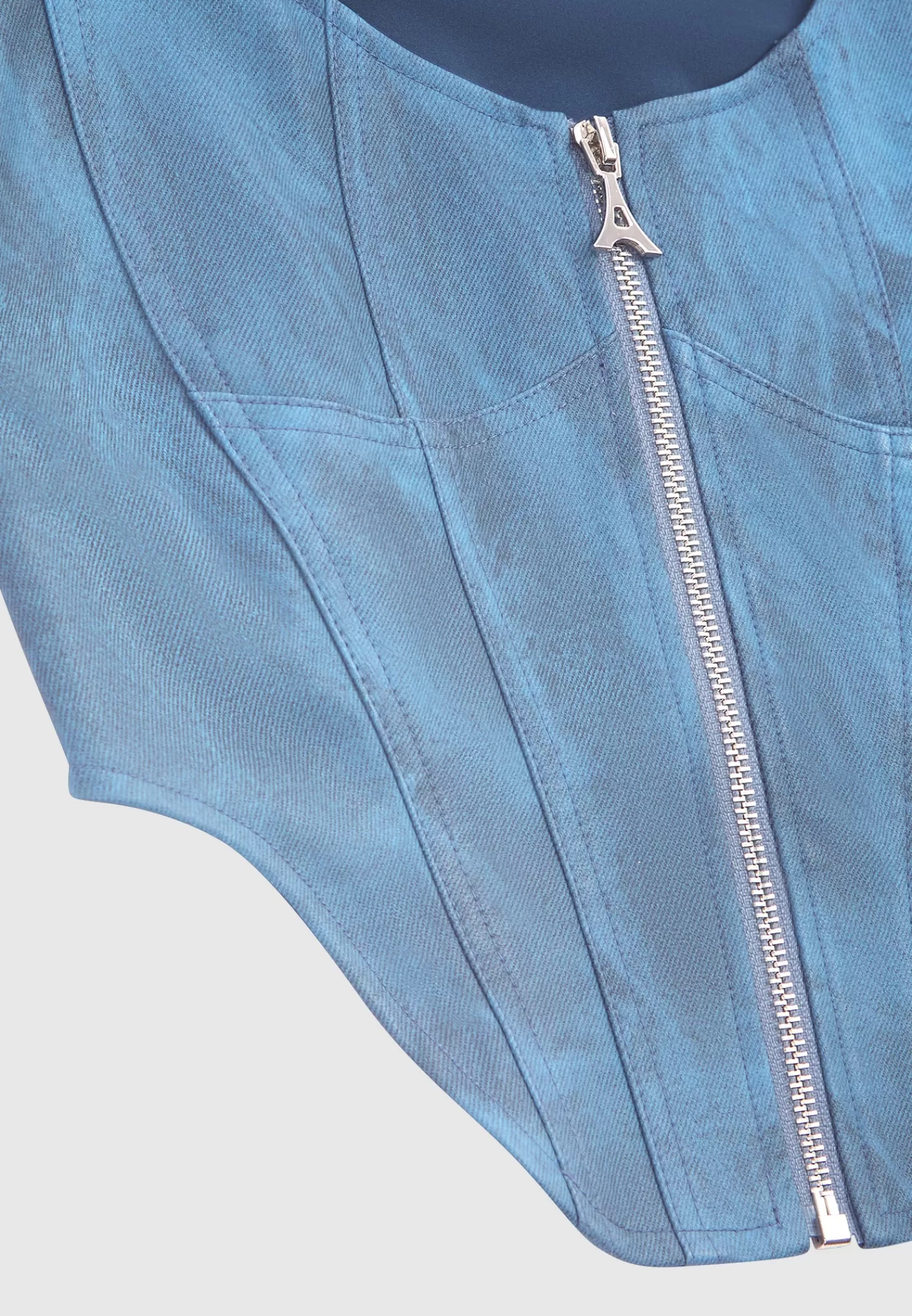 Vintage Marble Leather Corset Top - Washed -Manière De Voir Cheap
