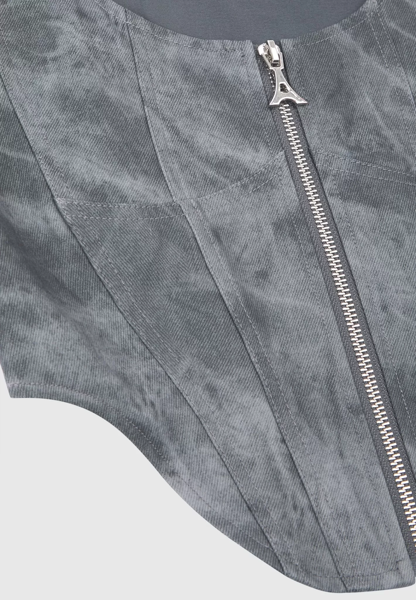 Vintage Marble Leather Corset Top - Washed -Manière De Voir Online