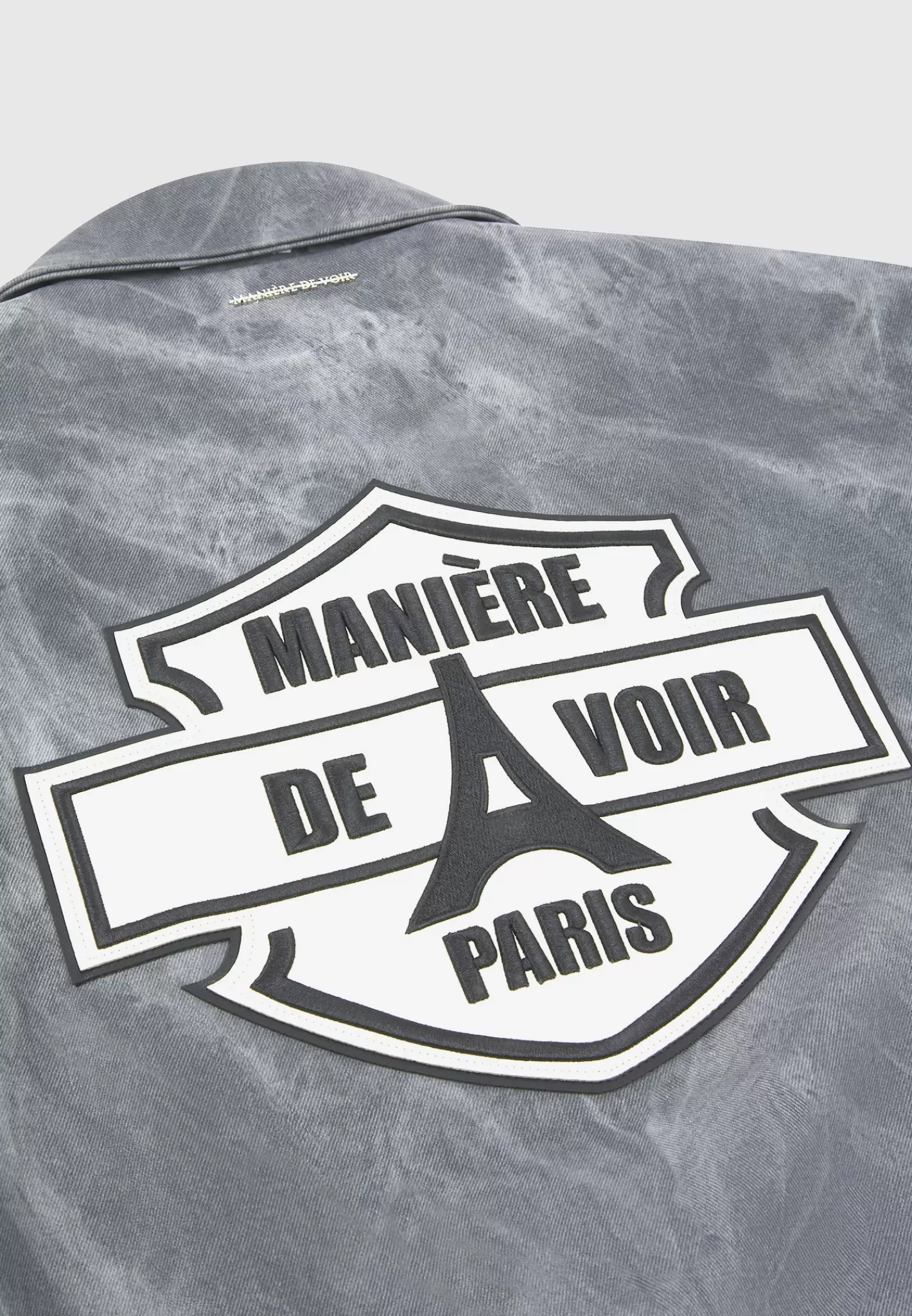 Vintage Marble Varsity Jacket - -Manière De Voir Store