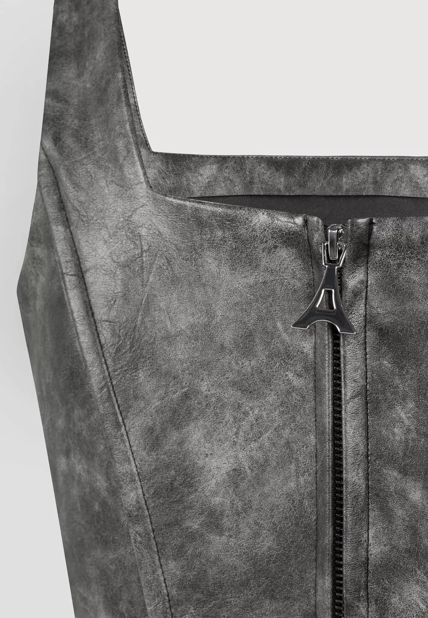 Vintage Vegan Leather Corset Top - -Manière De Voir Cheap