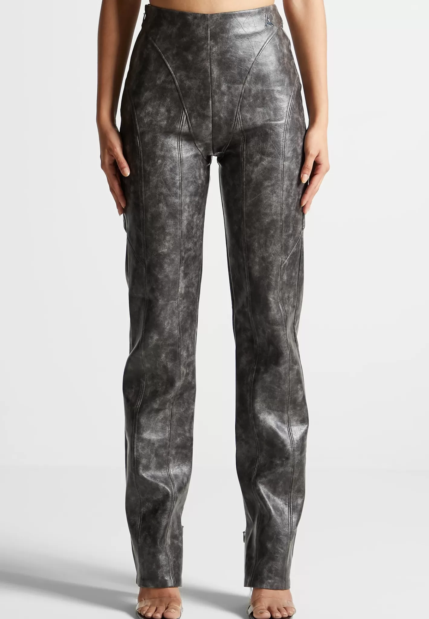 Vintage Vegan Leather Trousers - -Manière De Voir Online