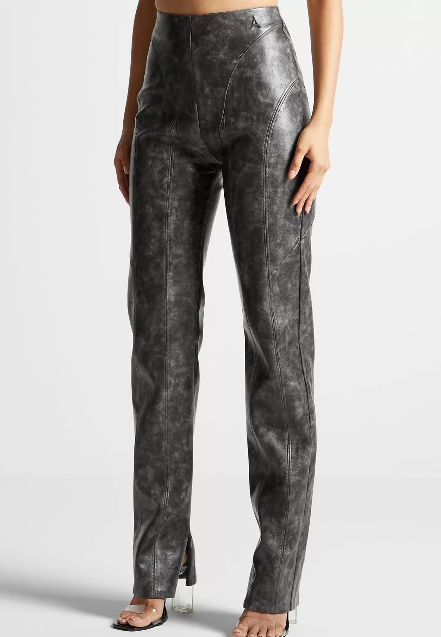 Vintage Vegan Leather Trousers - -Manière De Voir Online