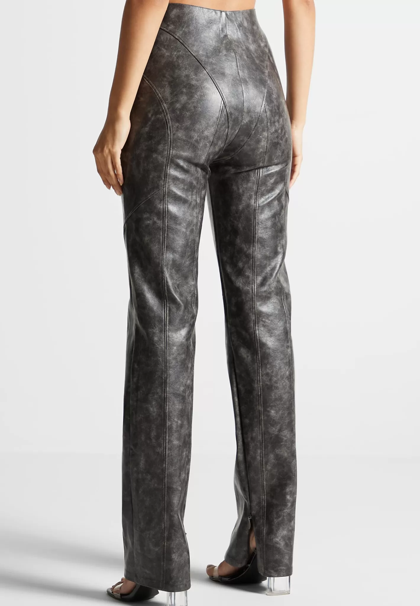 Vintage Vegan Leather Trousers - -Manière De Voir Online