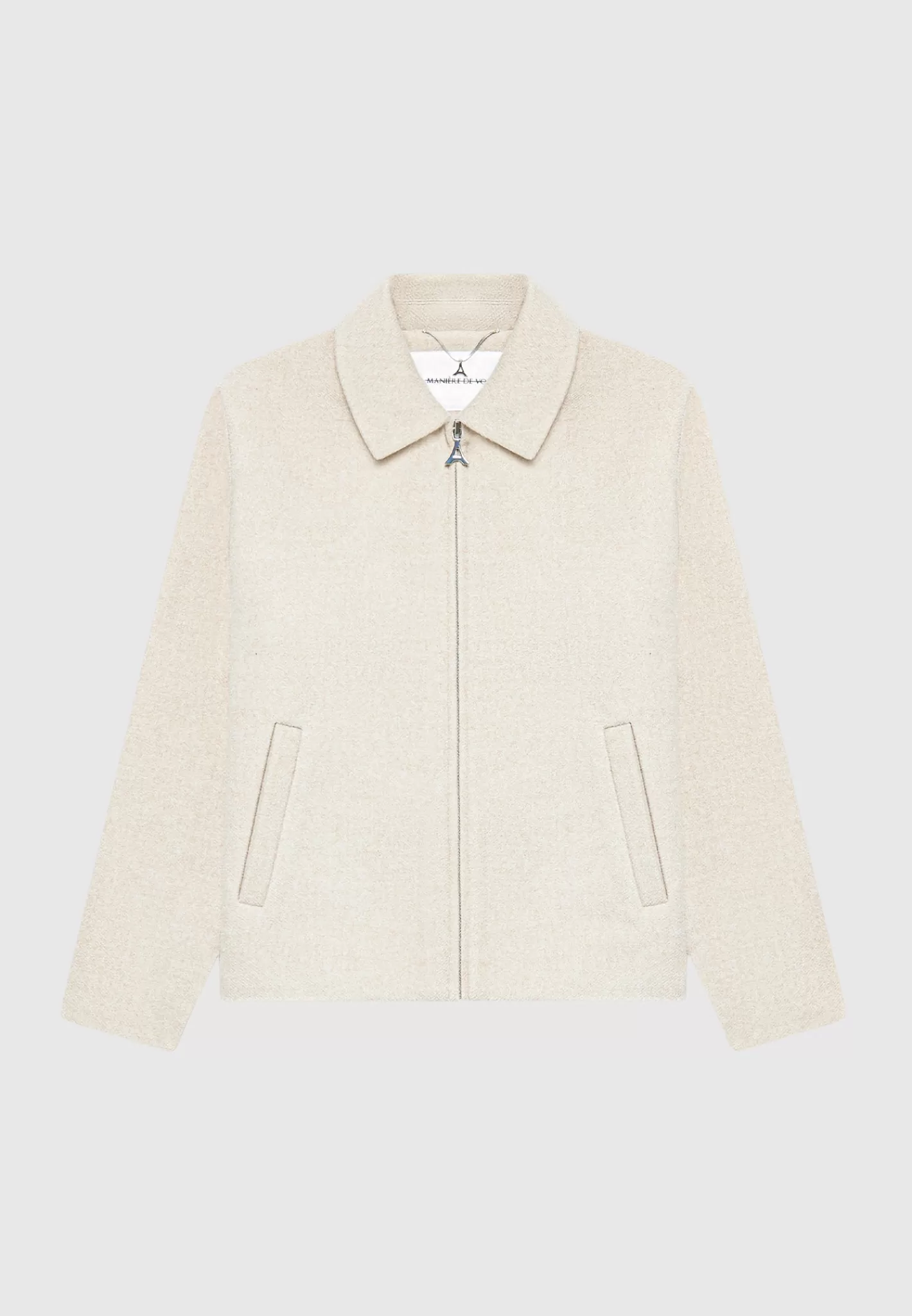 Wool Blend Boxy Jacket - -Manière De Voir Fashion