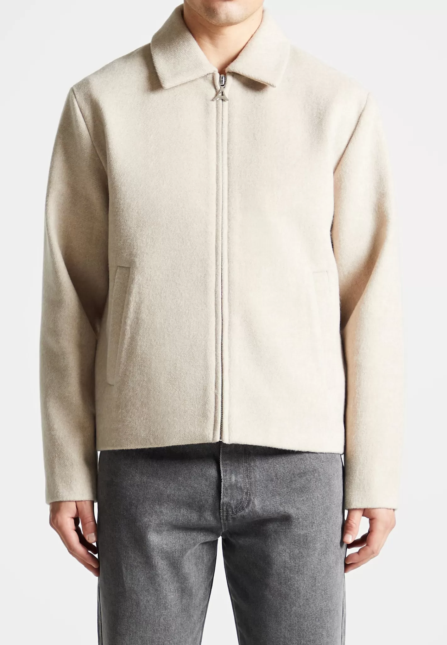 Wool Blend Boxy Jacket - -Manière De Voir Fashion
