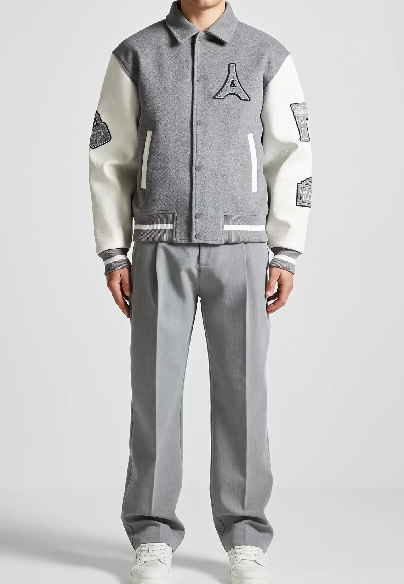 Wool Blend Mona Lisa Varsity Jacket - -Manière De Voir Best