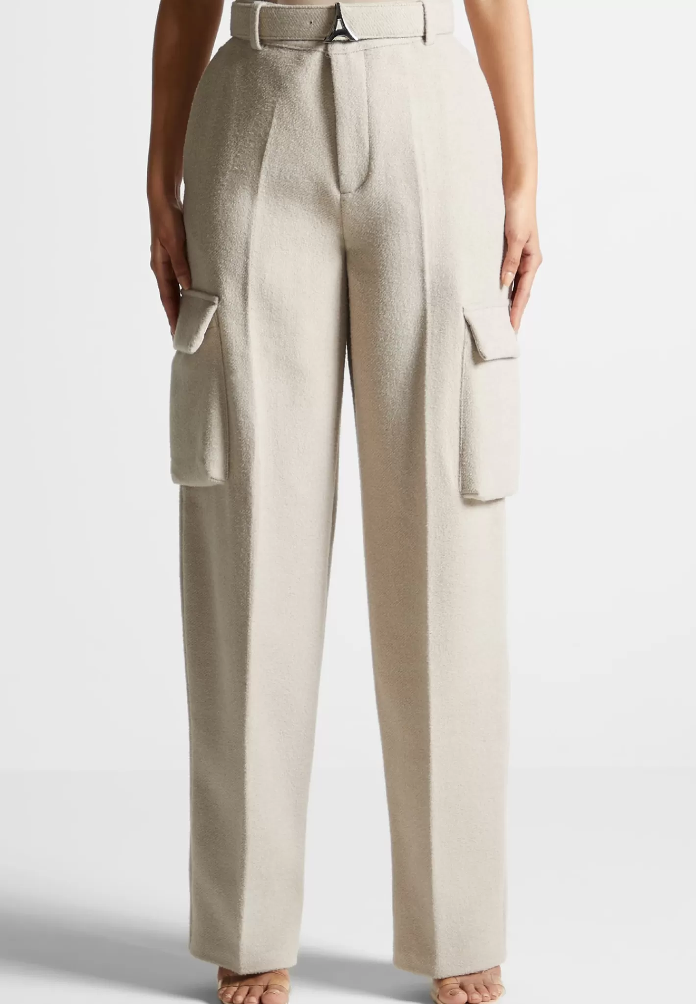 Wool Tailored Cargo Trousers - -Manière De Voir Flash Sale