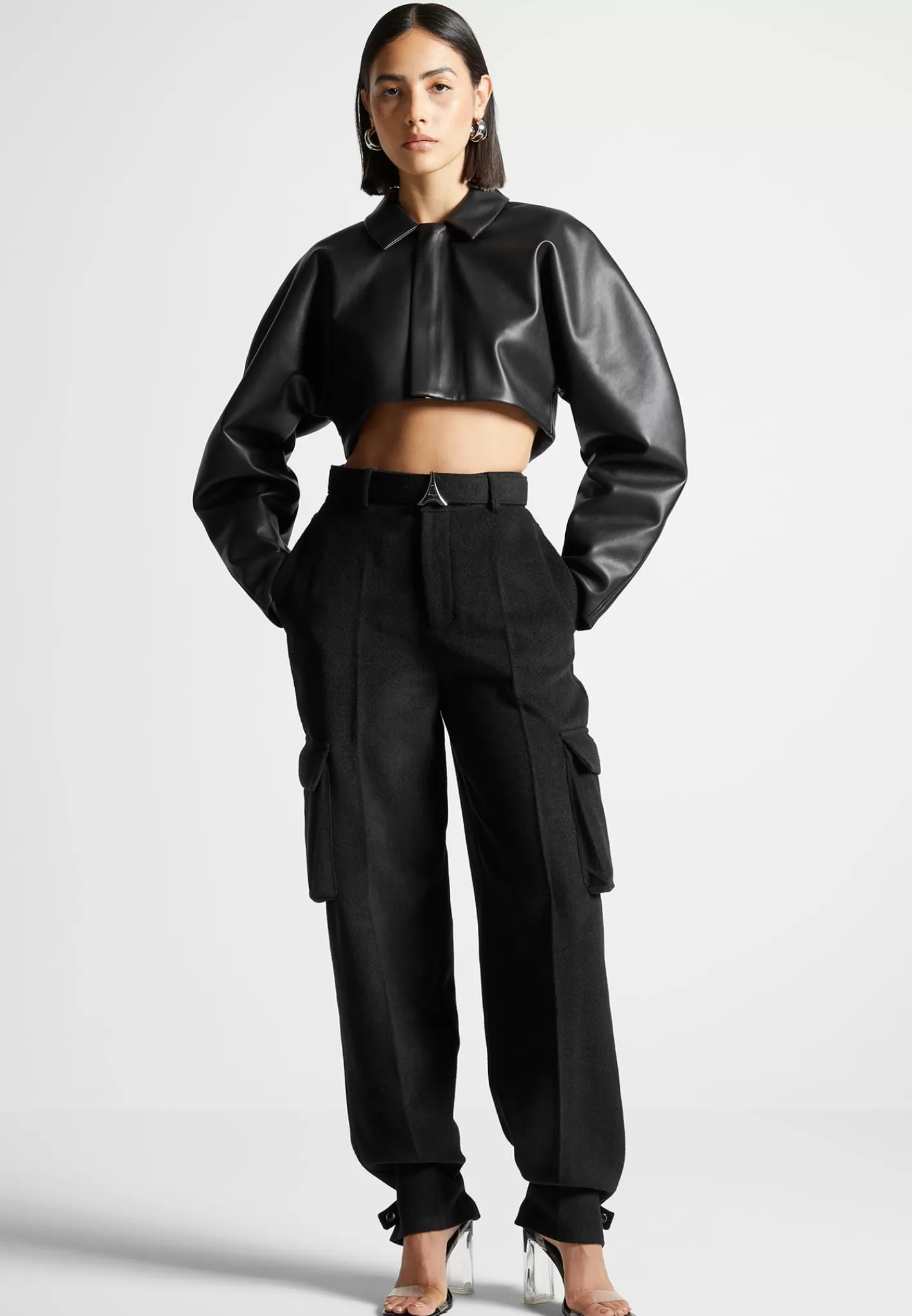 Wool Tailored Cargo Trousers - -Manière De Voir Clearance